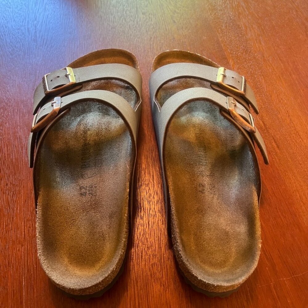 Birkenstock Arizona Slide Sandal Mocha Size EU 42, Women's 11-11.5, Men's 9-9.5 - Picture 5 of 5